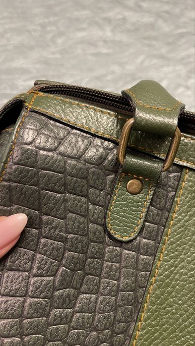 Сумка з натуральної крафтової шкіри