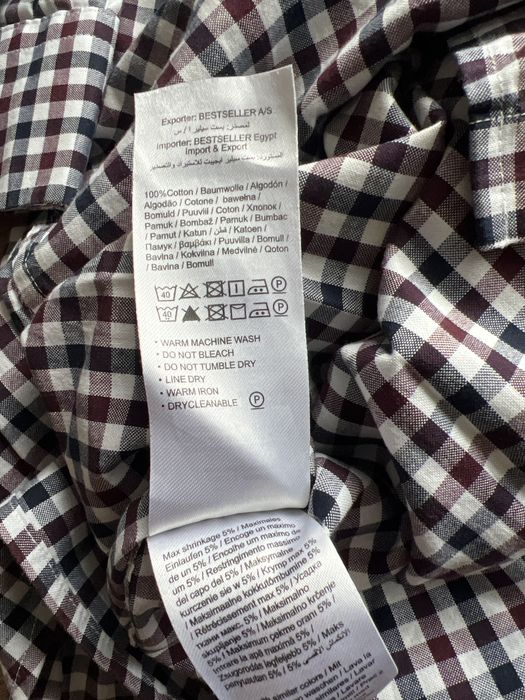 Koszula męska w kratkę Premium by JACK & JONES Medium 100% bawełna