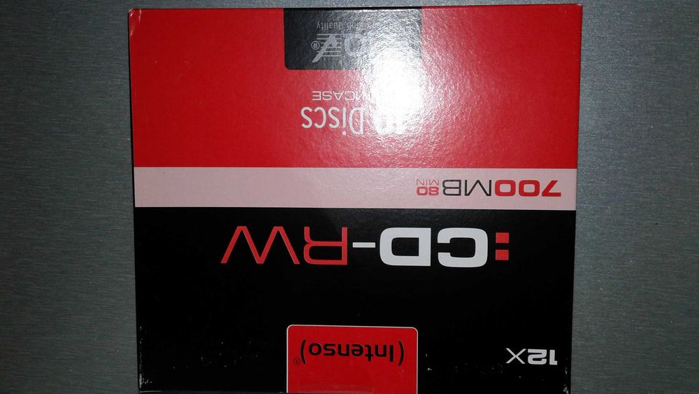 CD-RW 700 MB. Regraváveis, Marca: Intenso 10 unidades (novos).