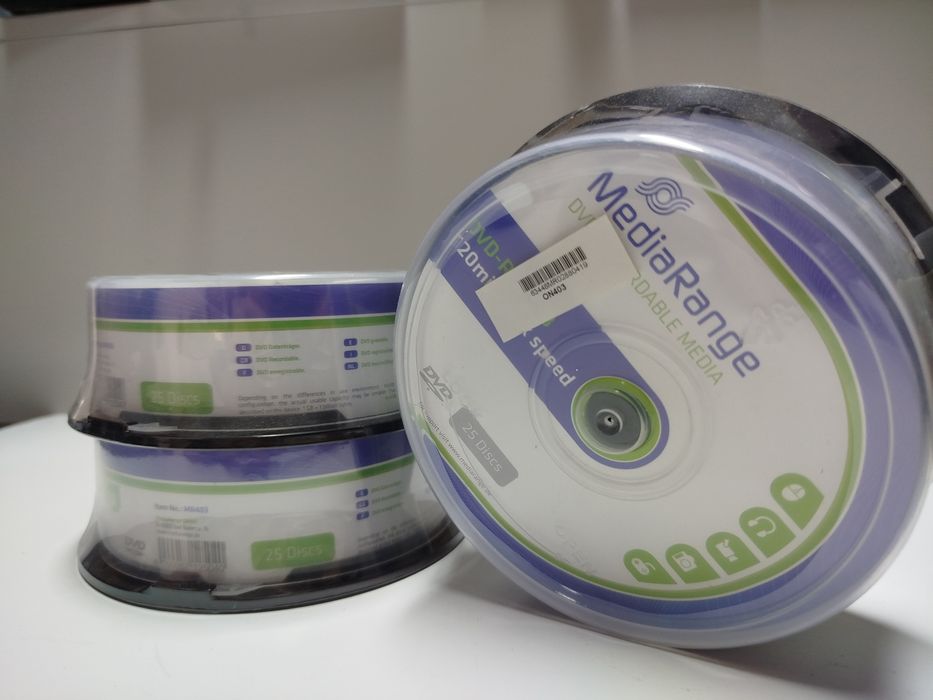 Dvds-r embalados