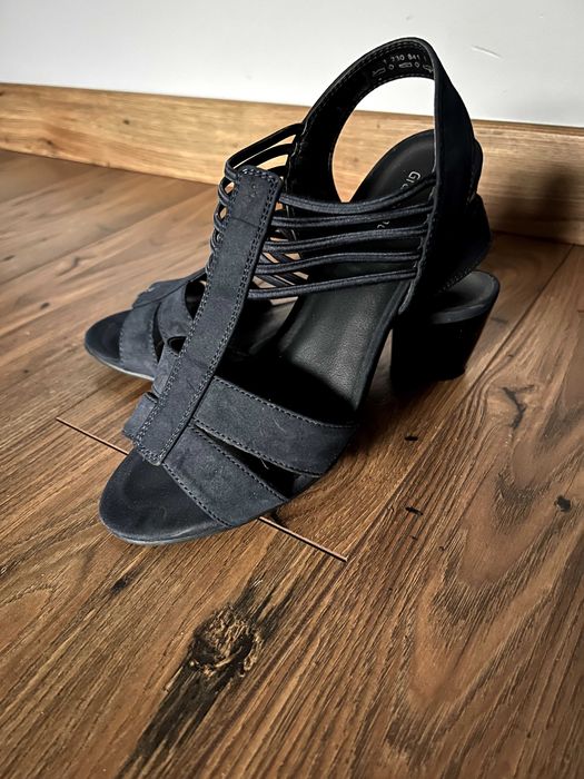 Sandały granatowa 38 - damskie