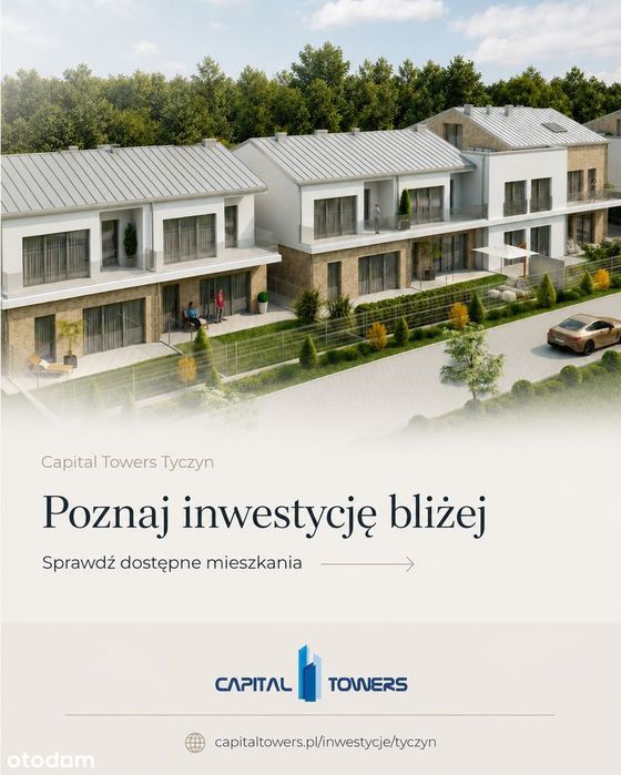 Nowe mieszkanie 3 Pokoje Parking Ogród Tyczyn zakończenie budowy 2026