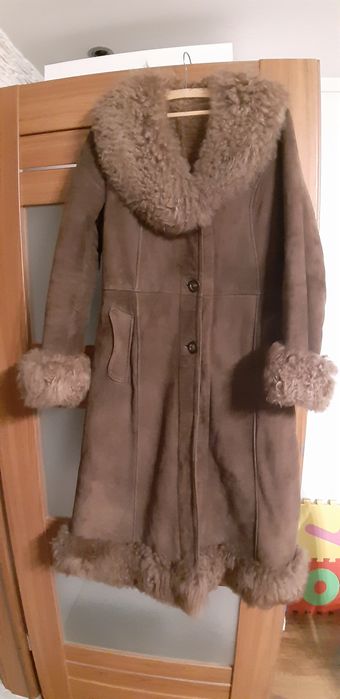 Kożuch damski długi rozmiar 38-40