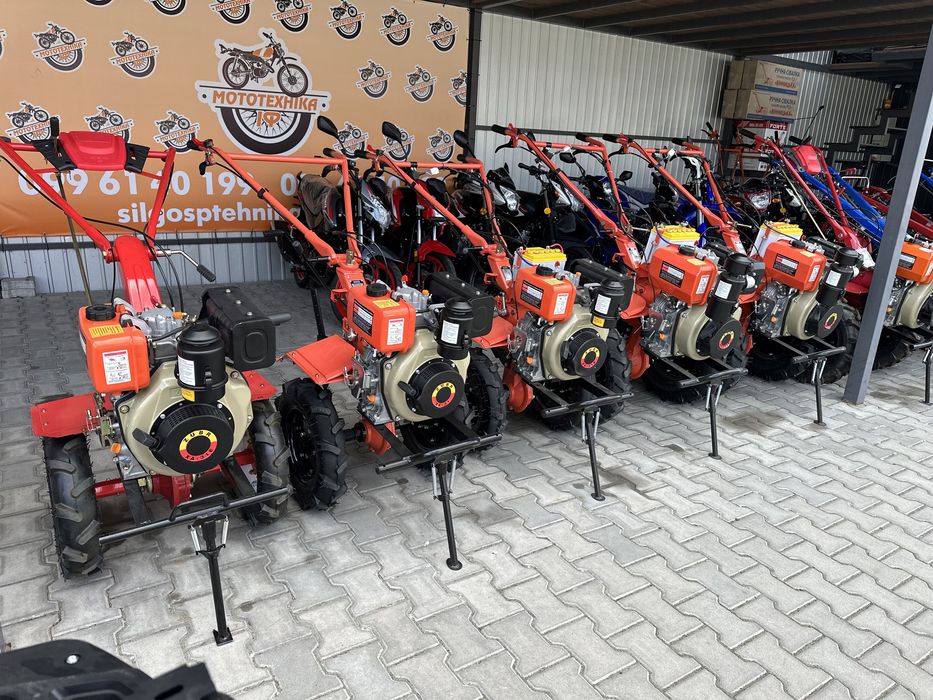 Мотоблок дизель ZUBR 7 к.с. +Фреза