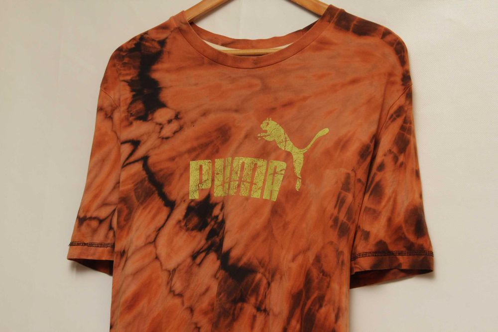 Puma  рр L футболка из хлопка Bleach Dye