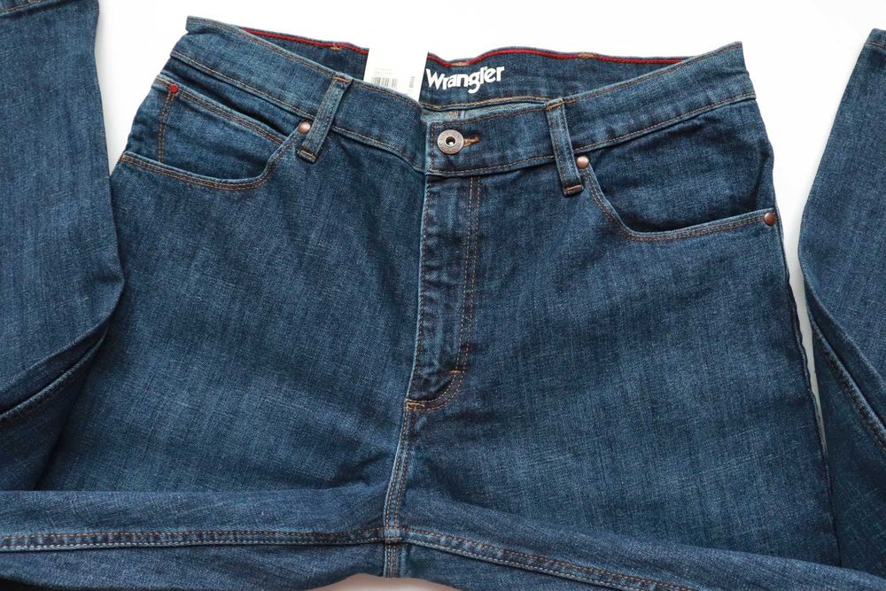 WRANGLER STRAIGHT W36 L30 męskie spodnie jeansy regular straight nowe okazja