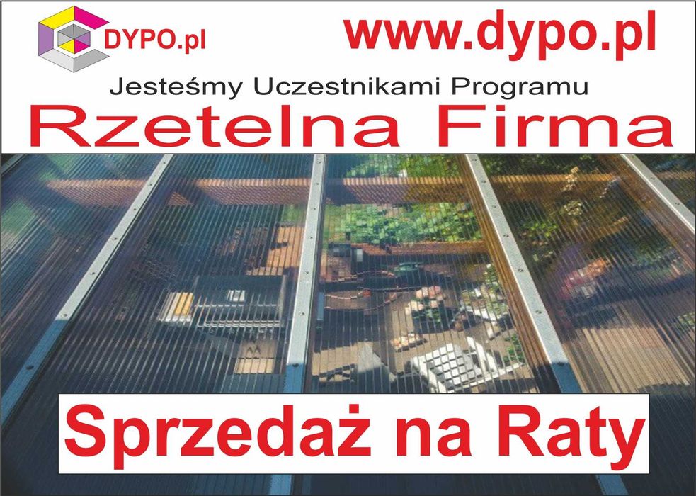 Raty / Dostawa Poliwęglan komorowy Lity płyty dach taras pergola