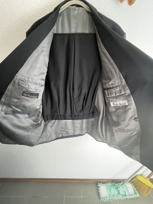 Fato preto Homem, como Novo