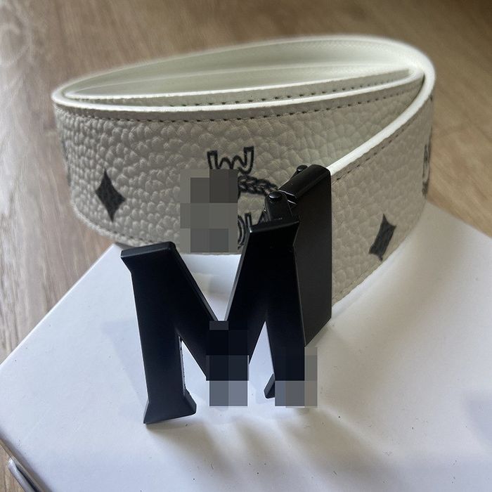 Ремінь mcm мкм шкіряний