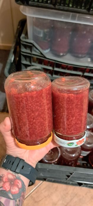 25szt Dżem z malin ekologicznych 250ml