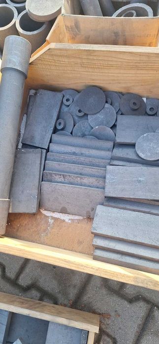 grafit czysty materiał wałki rury krążki tygle