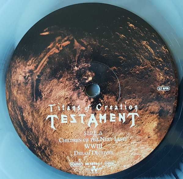 Testament - Titans Of Creation 2xLP - Clear/White Inkspot limit 500szt