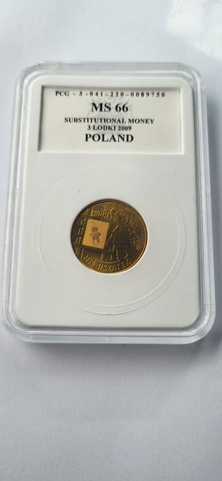 GRADING Moneta zastępcza 3 Łódki Miś Uszatek 2009