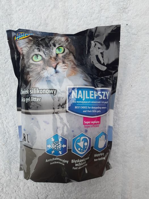 Żwirek silikonowy dla kota Hilton 3,8 litra NOWY super wydajny