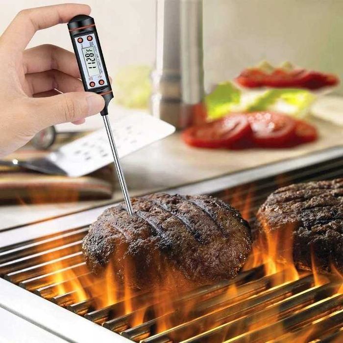 Termometr szpilkowy kuchenny elektroniczny z sondą do potraw
