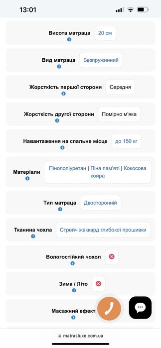 Матрац Ірис Iris