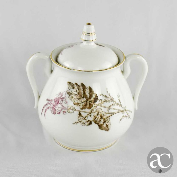 Açucareiro em porcelana Vista Alegre, finais do séc. XIX