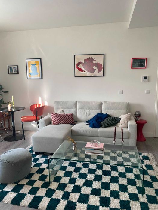 Sofá de 3 Lugares com Chaise Longue, Creme/Bege (NEGOCIÁVEL)