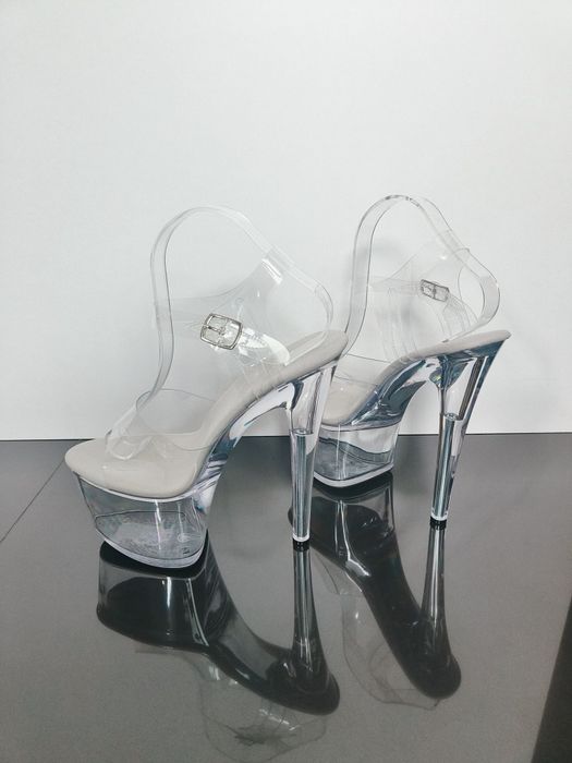 17cm szpilki sandały high heels pole dance exotic sexy