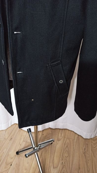 Sg Sg Czarny płaszcz męski L dyplomatka bosmanka  męska L Jack & Jones
