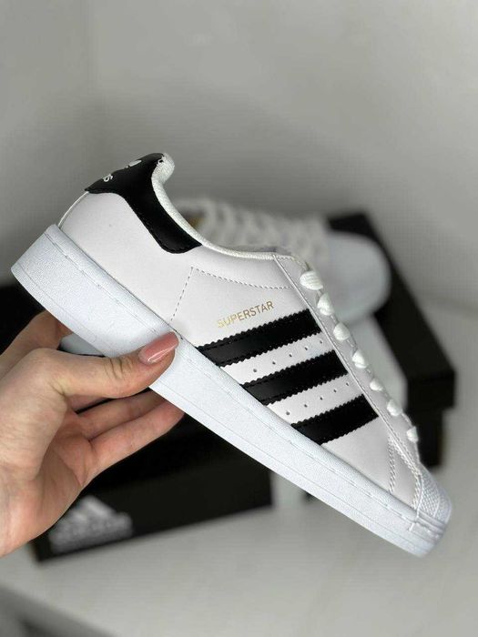 Кеды Адидас суперстар, розмір 36-44р ЛЮКС якість, Adidas Superstar кож