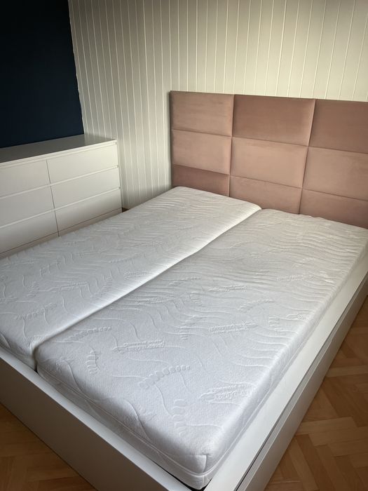 Łóżko MALM 4 pojemniki białe IKEA +zagłówek za darmo