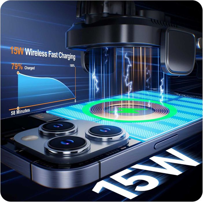 Auckly 15 W Qi ładowarka indukcyjna samochodowa