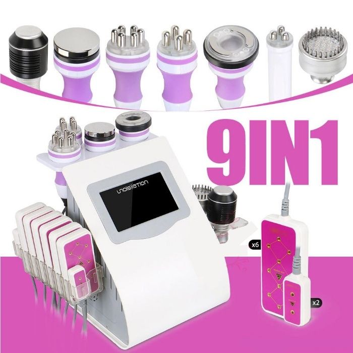 CAVITACAO 9 EM 1 - RADIOFREQUENCIA + VACUO+ LIPO LASER +CRIO