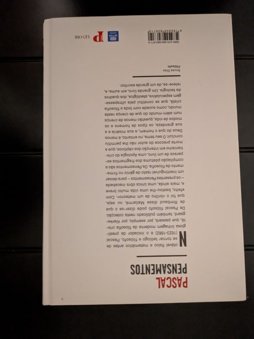 L " Pensamentos " Pascal  ( Opt. Estado)