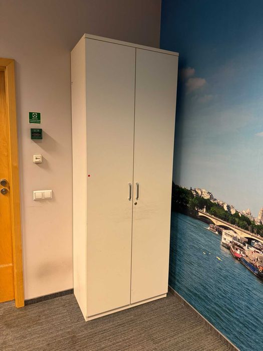 Szafa biurowa aktowa 80x223 BIAŁA  szafy aktowe biuro dom hotel pokój