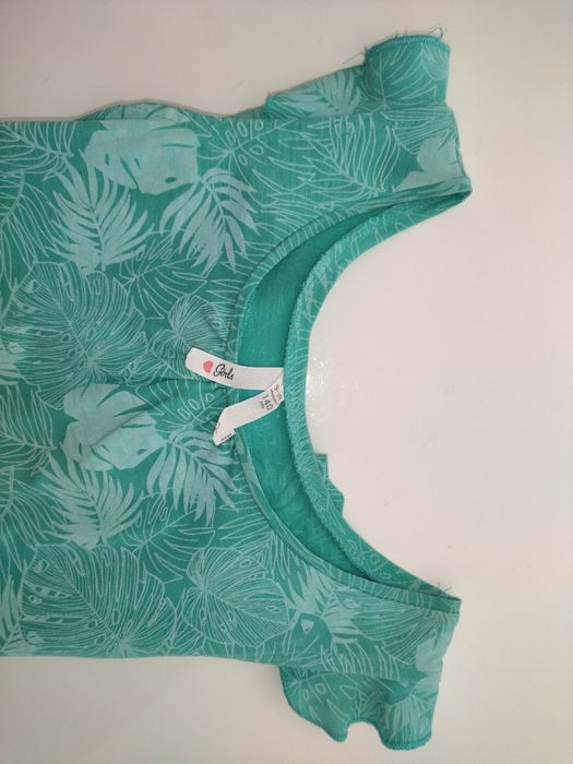 Macacão menina cor verde tamanho 9-10 anos