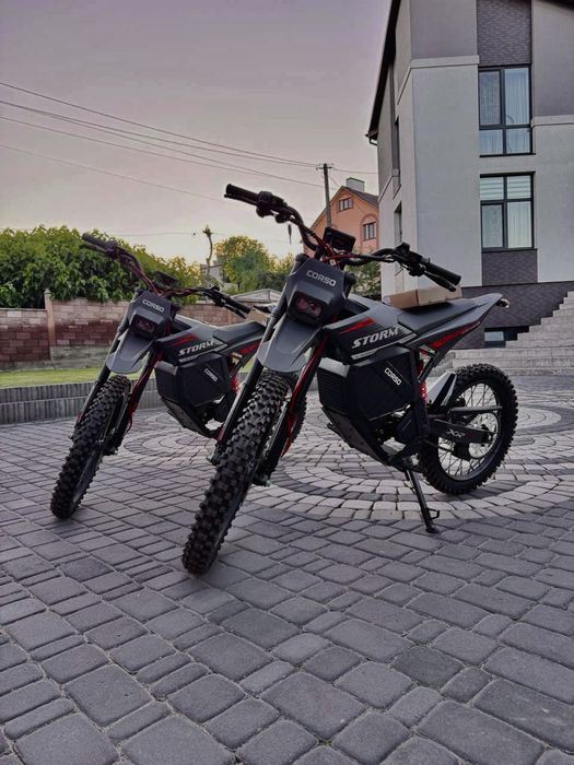 Пітбайк електричний Corso Storm E-3000 Rally SM-42506 - Гарантія 12 місяців, двигун 2999W, акумулятор літієвий 72V27AH