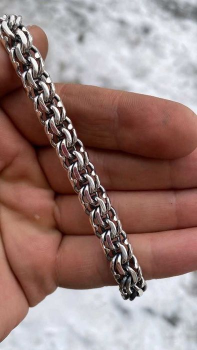 Срібний браслет 30г чоловічий, мужской серебряный браслет 925