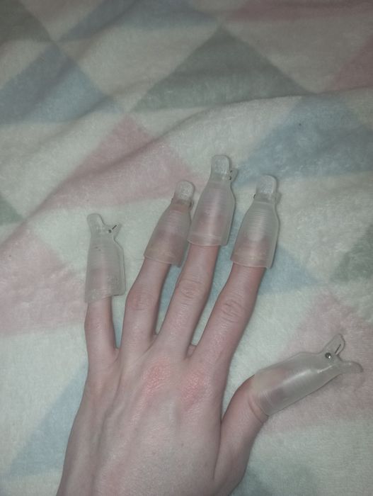 Затискач кліпси для нігтів прозорі