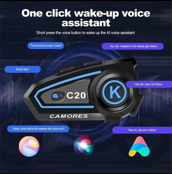 Fone de ouvido para capacete de motos