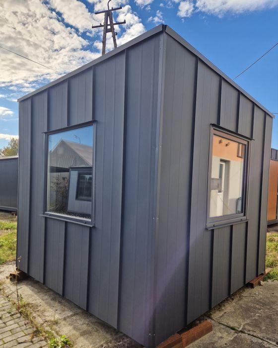 Kontener stróżówka 3x3 z płyty PIR i  uchwytami HDS. Gotowy do odbioru