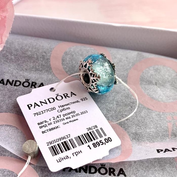 Шарм Pandora, Намистина нова оригінал Пандора Підвіска срібло бусина