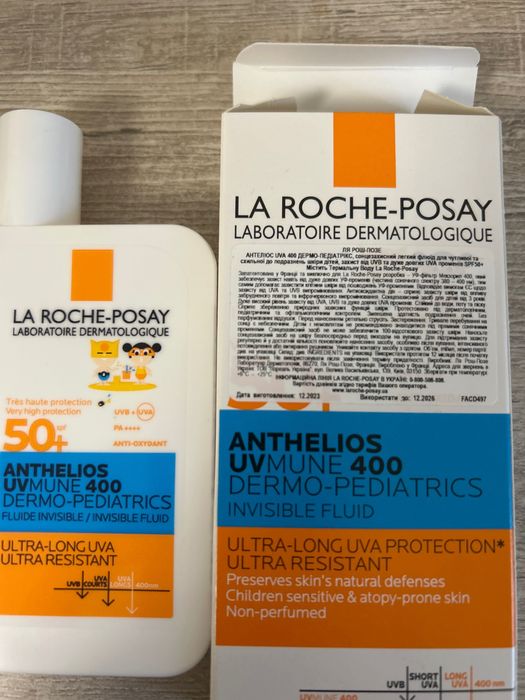 Дитячий сонцезахисний засіб для обличчя та тіла SPF50+ La Roche Posaу