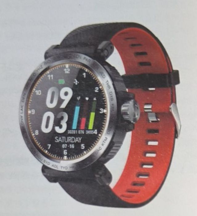 Relógio inteligente s18 desportivo impermeável com notificação *Novo*