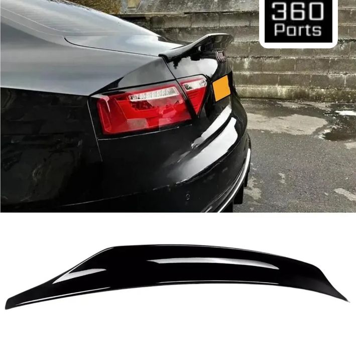 Спойлер на Audi A5 8Т 2007-2016 Coupe стиль Сaractere чорний глянець