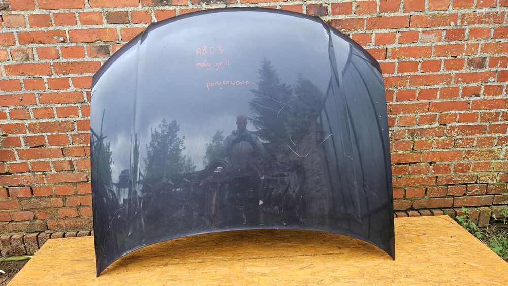 Audi A8 D3 2002-2005 Mały grill Maska silnika Pokrywa silnika Oryginalny lakier ALUMINUM kolor LZ7Q