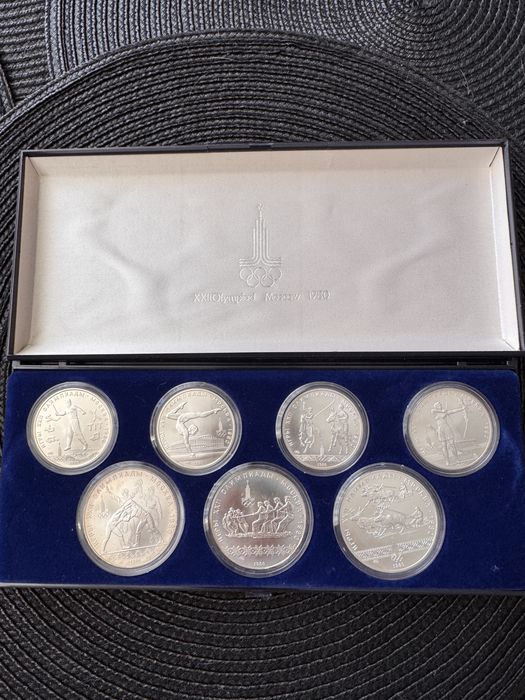 Monety srebrne Ruble Olimpiada Moskwa 1980r