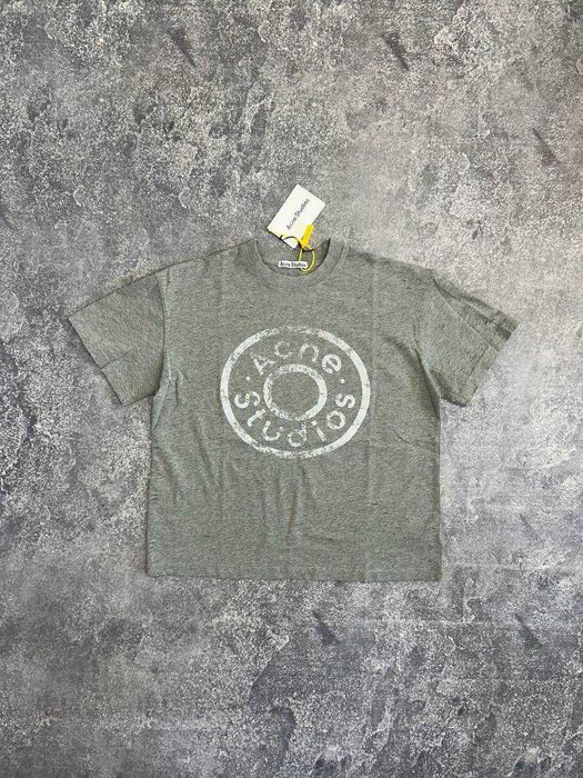 Футболка сіра Acne Studios серая чорна archive opium distressed M L S