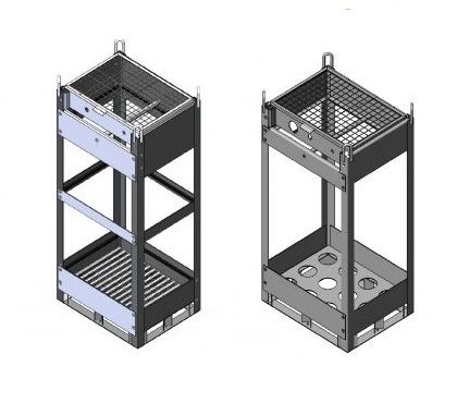 Металлические контейнеры для газовых баллонов (кассета, моноблок)