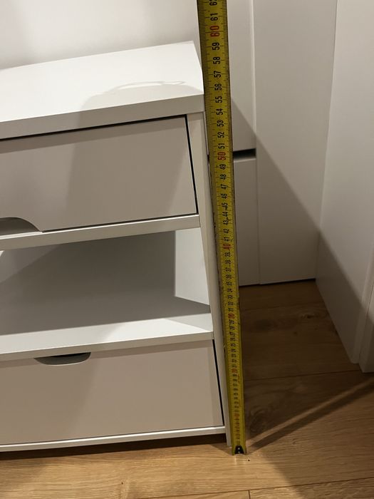 2 stoliki nocne biale jak nowe