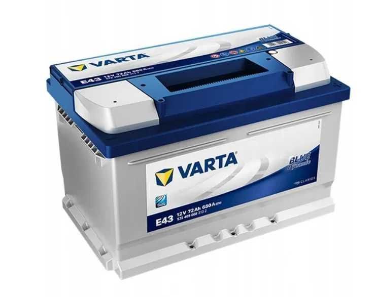 Akumulator Varta Blue E43 12V 72Ah 680A Bydgoszcz FORDON Fordońska 443