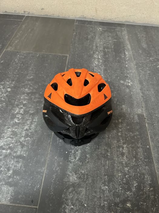 Berg cycles sportcross capacete laranja