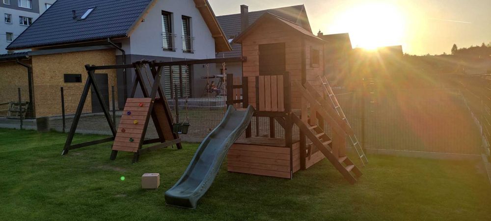 MONTAŻ GRATIS Solidny Gruby Domek dla dzieci Plac zabaw Kompleksowo