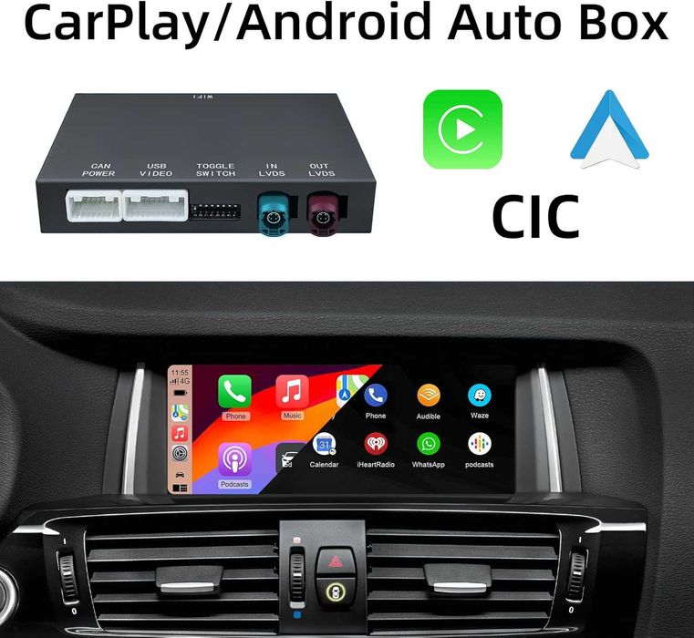 Moduł bezprzewodowy Android Auto do BMW CIC 2018-2012