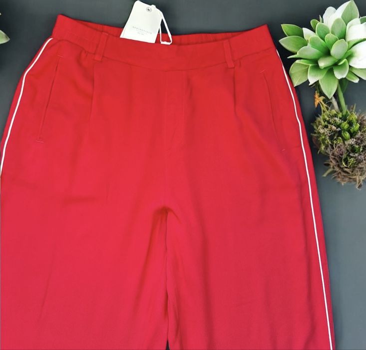 Nowe czerwone spodnie Springfield r. 44 | casual, stylowe, wygodne